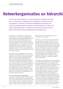 Netwerkorganisaties en hiërarchie