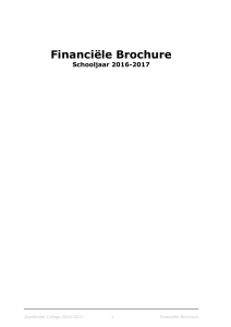 Brochure Financiële zaken