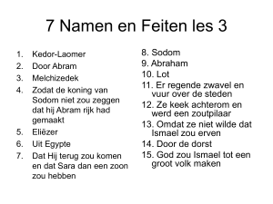 7 Namen en Feiten les 1