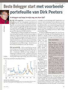 Beste Belegger start met voorbeeld portefeuille van Dirk Peeters