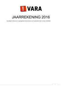 jaarrekening 2016