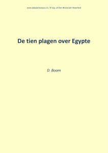 De tien plagen over Egypte