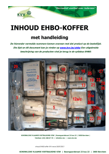 EHBO-koffer inhoud met handleiding: standaardkoffer
