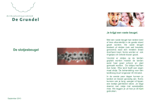 De slotjesbeugel - Orthodontiepraktijk De Grundel
