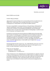 Neuropsychologisch onderzoeksrapport Rotterdam, 30 mei 2016