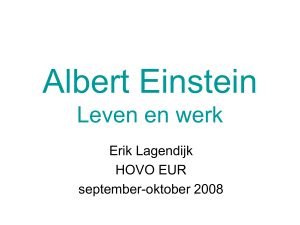 Albert Einstein Leven en werk