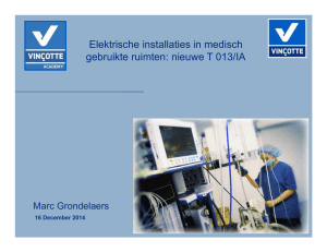 Elektrische installaties in medisch gebruikte ruimten: nieuwe