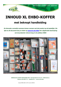 EHBO-koffer inhoud met handleiding