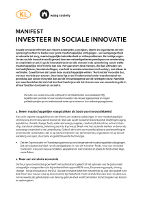 Manifest Sociale Innovatie