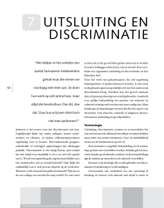 7 uitsluiting en discriminatie