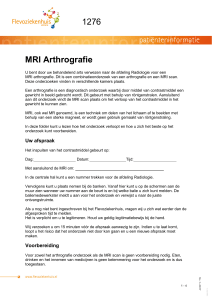 MRI Arthrografie - Flevoziekenhuis