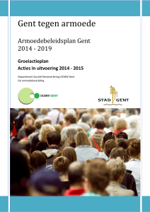 Armoedebeleidsplan Gent 2014 - 2019