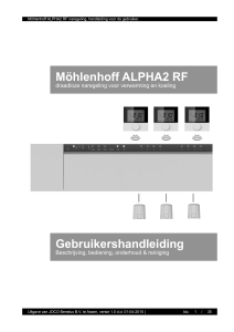 Möhlenhoff ALPHA2 RF Gebruikershandleiding