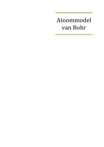 Atoommodel van Bohr