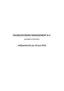 DOUBLEDIVIDEND MANAGEMENT B.V.