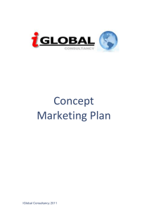 Marketingplan concept