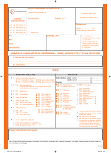 aanvraag laboratorium onderzoek - urine, andere