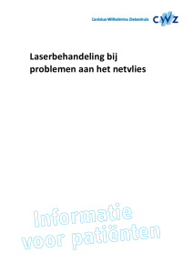 Laserbehandeling bij problemen aan het netvlies