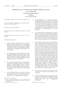 Verordening (EG) nr. 1223/2009 van het Europees Parlement en de