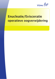 Enucleatie/Evisceratie