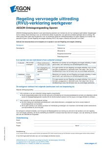 Regeling vervroegde uittreding (RVU)-verklaring werkgever