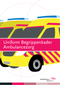 Uniform begrippenkader - Ambulancezorg Nederland