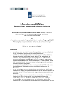 Informatieprotocol WSW Aw - Waarborgfonds Sociale Woningbouw