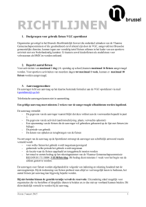 richtlijnen - Vlaamse Gemeenschapscommissie