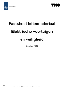 Factsheet feitenmateriaal Elektrische voertuigen en veiligheid