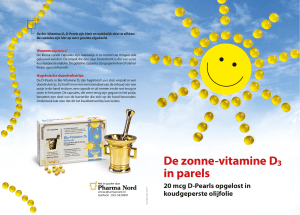 De zonne-vitamine D3 in parels