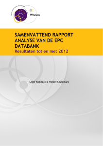 samenvattend rapport analyse van de epc databank