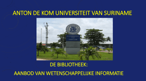 Anton de Kom Universiteit van Suriname