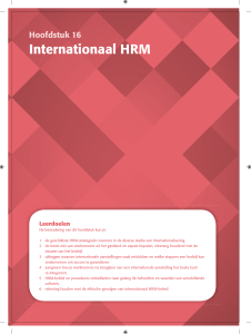 Hoofdstuk 16 Internationaal HRM