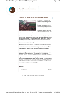 Page 1 of 1 "Landbouw kan op met slib vervuilde Hongaarse