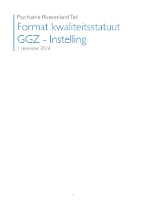Format kwaliteitsstatuut GGZ - Instelling