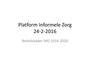 Platform Informele Zorg 24-2-2016