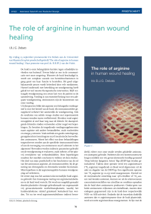 The role of arginine in human wound healing