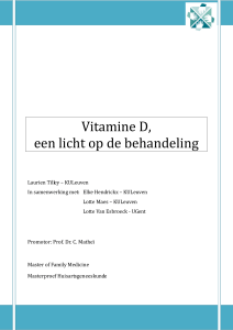 Vitamine D, een licht op de behandeling