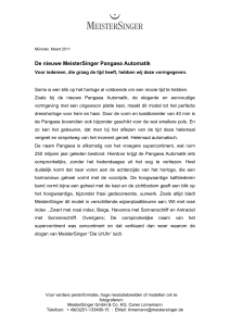 De nieuwe MeisterSinger Pangaea Automatik