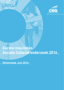 Eerste resultaten Sociale Cohesie onderzoek 2016
