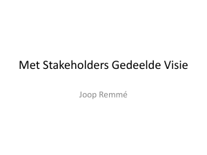 Stakeholders Vision
