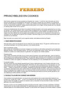 privacybeleid en cookies