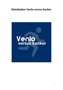 Beleidsplan Venlo versus Kanker
