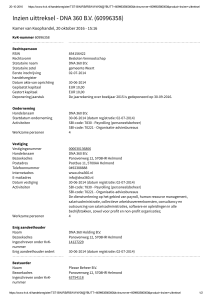 Inzien uittreksel - DNA 360 BV (60996358)