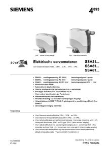 4893 Elektrische servomotoren SSA31... SSA81... SSA61