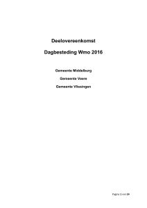 Deelovereenkomst Dagbesteding Wmo 2016 Gemeente Middelburg