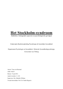 Het Stockholm-syndroom - University of Tilburg