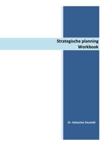 Strategische planning Workbook