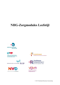 NHG-Zorgmodules Leefstijl - Nederlands Huisartsen Genootschap