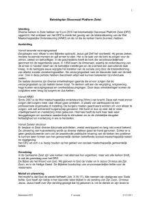 Beleidsplan DPZ 31-01-2011